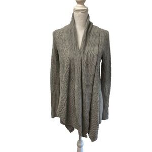 Calypso St Barth Cashmere Cardigan Sweater Jumper Womens Small Gray Y2K 90s